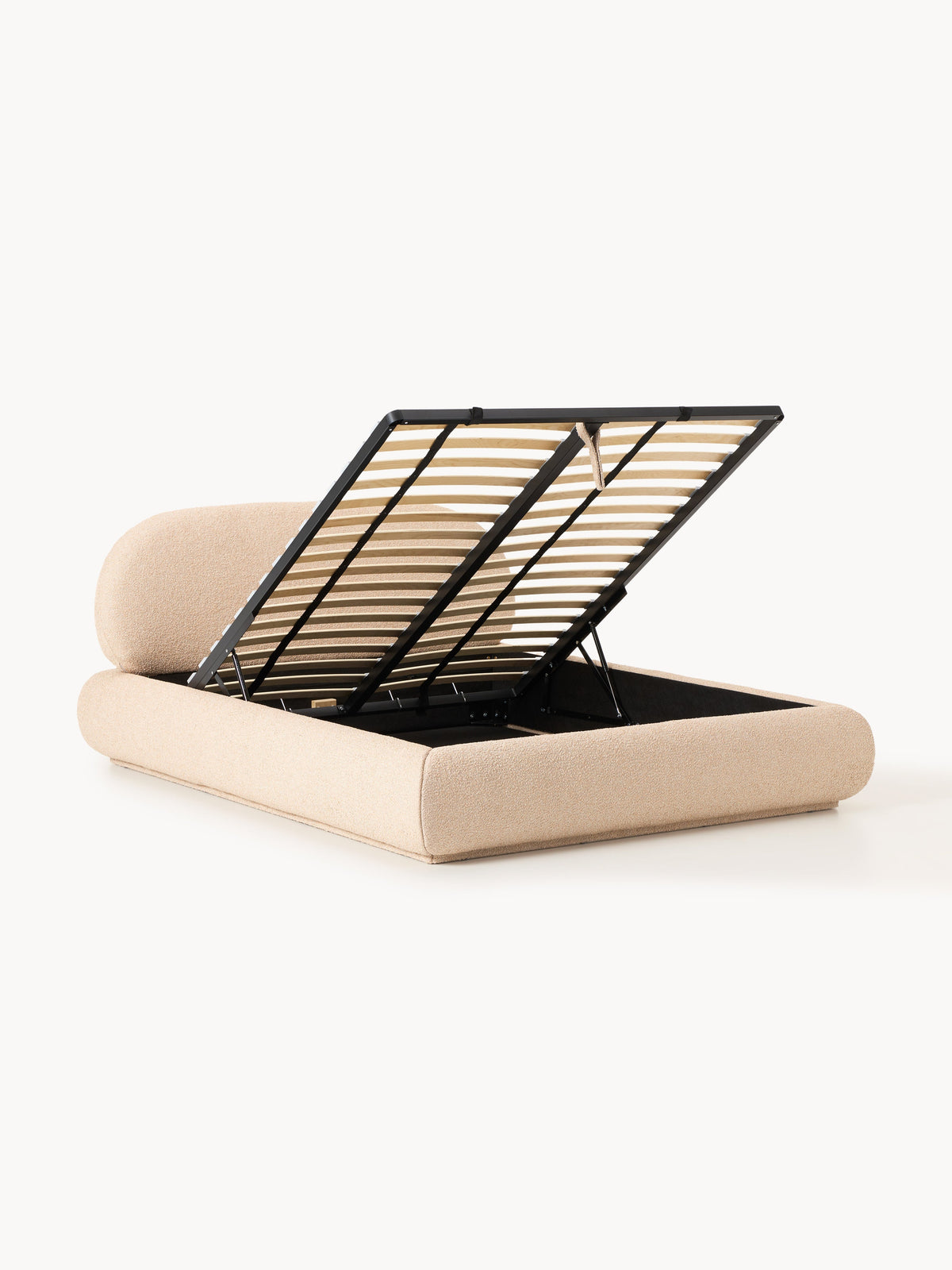 Albelle Upholstered Bouclé Bed with Storage