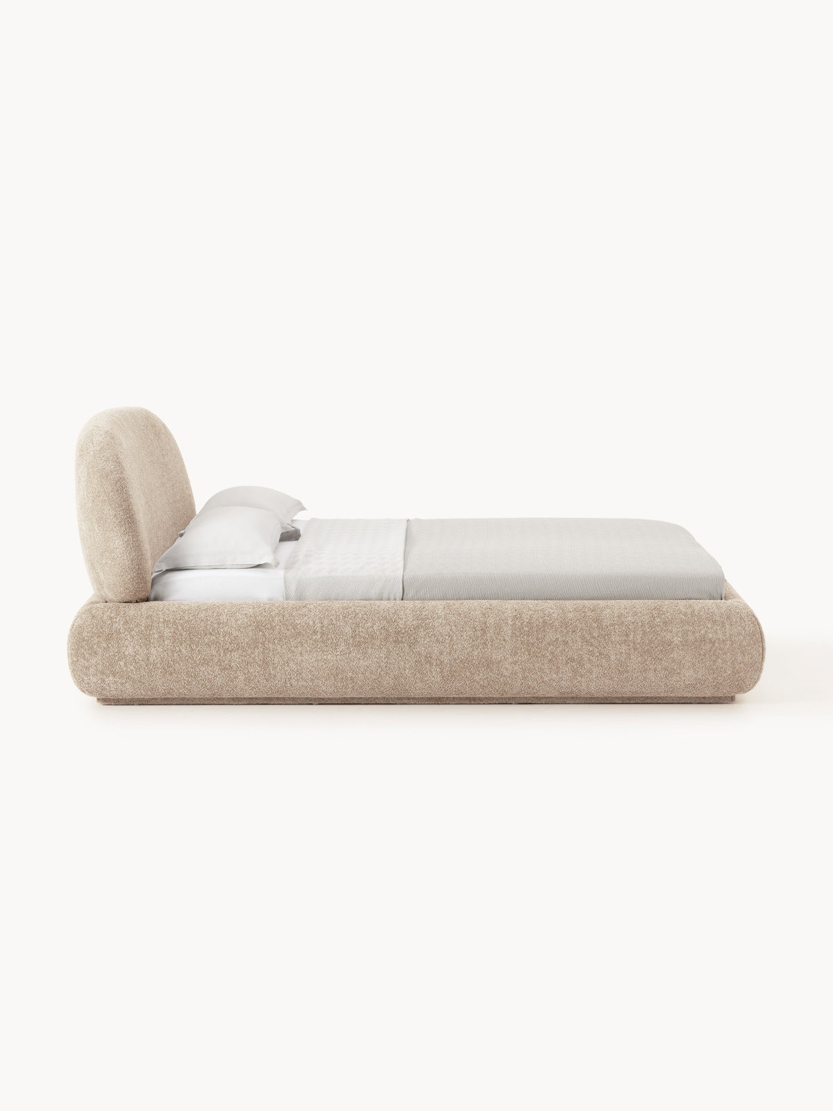 Albelle Upholstered Teddy Bouclé Bed