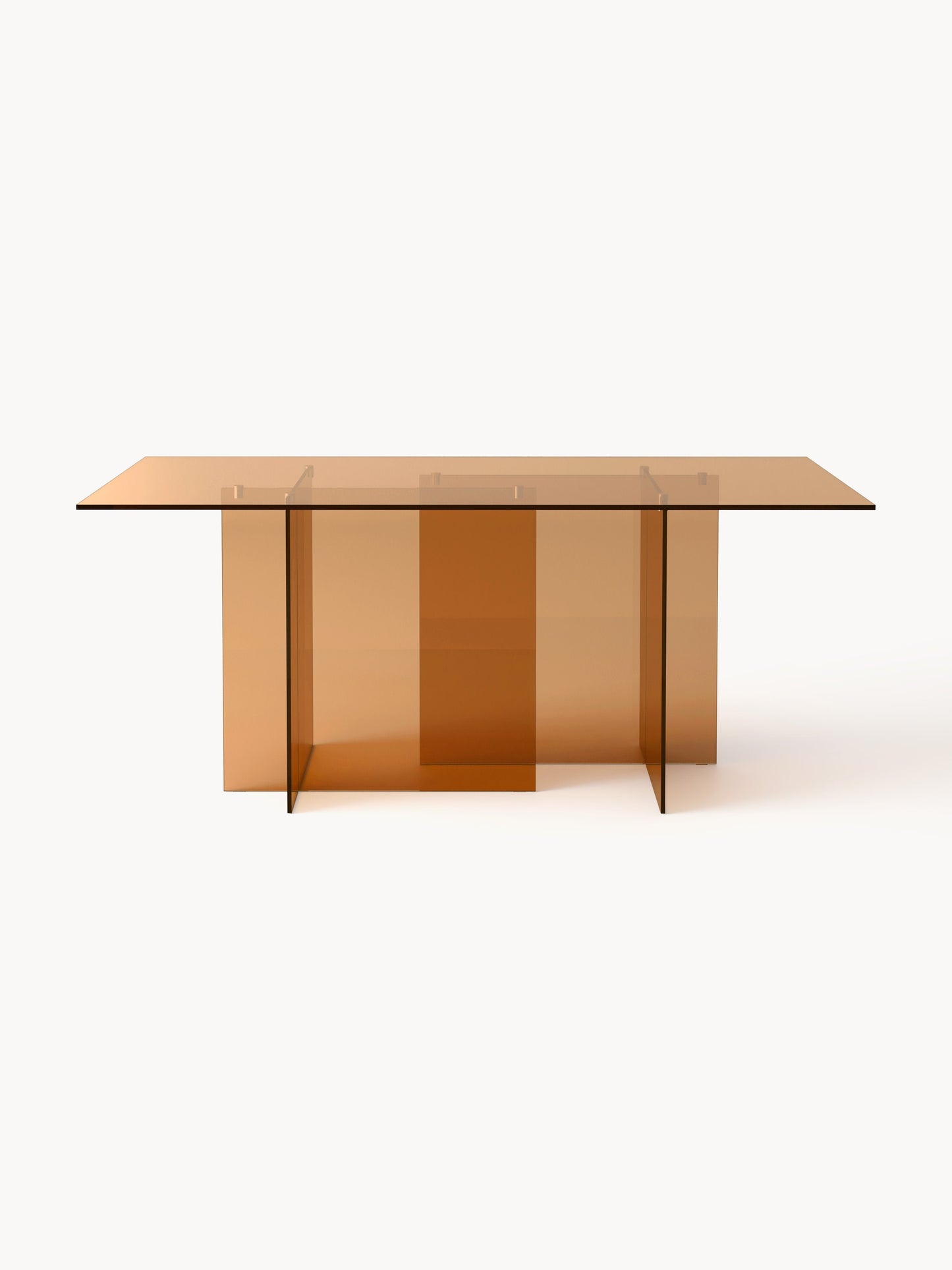 Anoulise Glass Dining Table, 180 x 90 cm