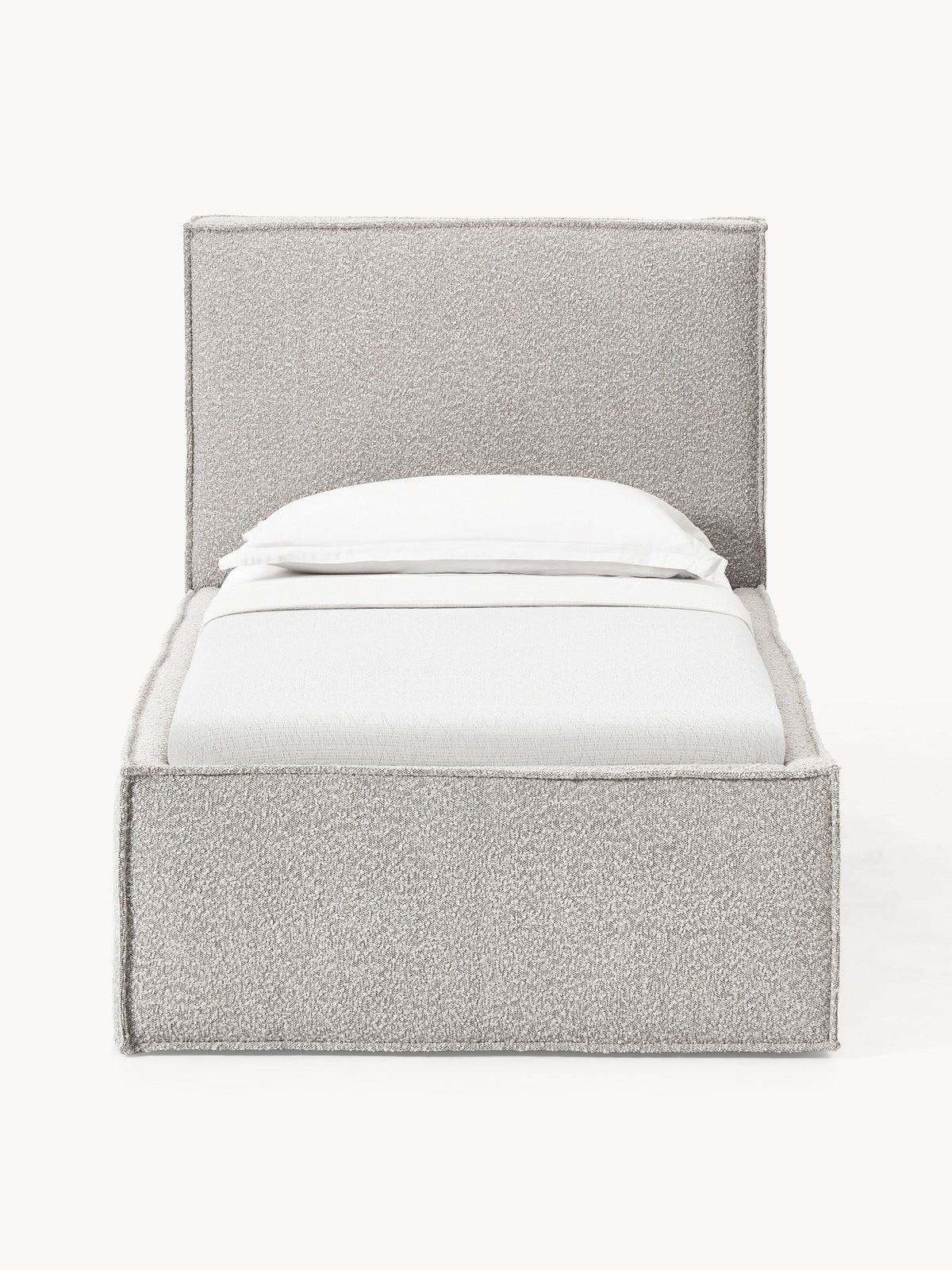 Drennica Single Bed in Bouclé
