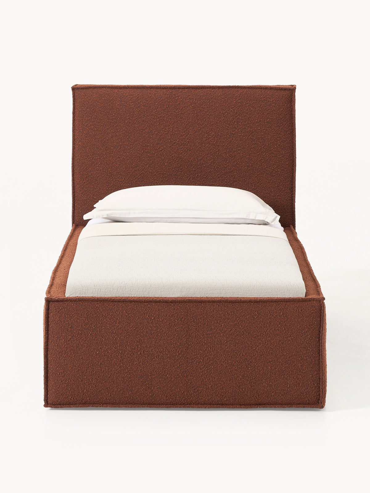 Drennica Single Bed in Bouclé