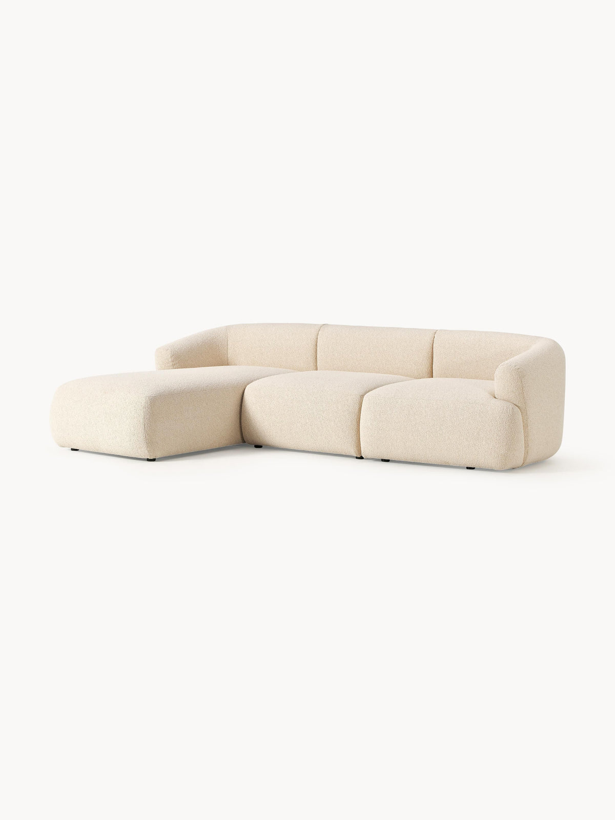 Fialdi Modular Bouclé Corner Sofa (3-Seater)