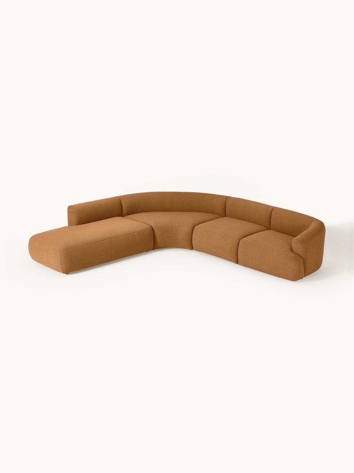 Fialdi Modular Bouclé Corner Sofa (4-Seater)