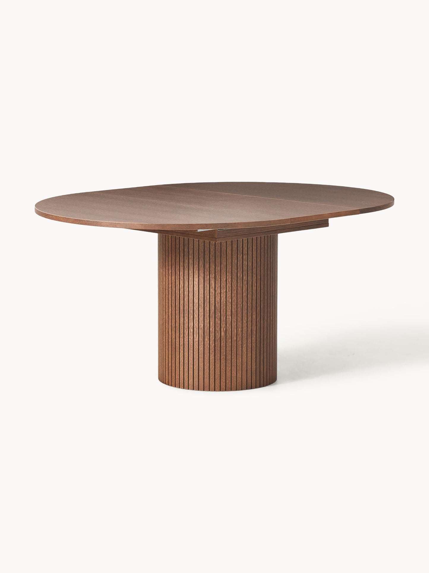 Filoro Extendable Dining Table with Grooved Texture, 120 - 160 x 75 cm