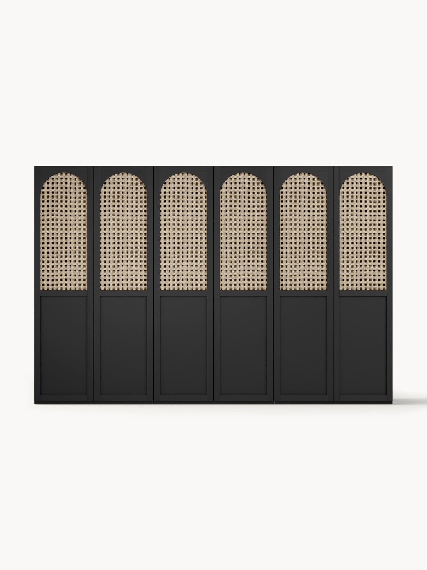 Jeannelle Modular Hinged-Door Wardrobe, 300 cm Wide, in Various Sizes