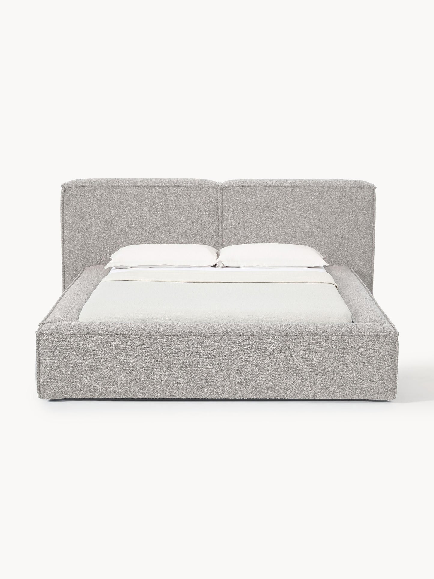 Lennaster Bouclé Upholstered Bed