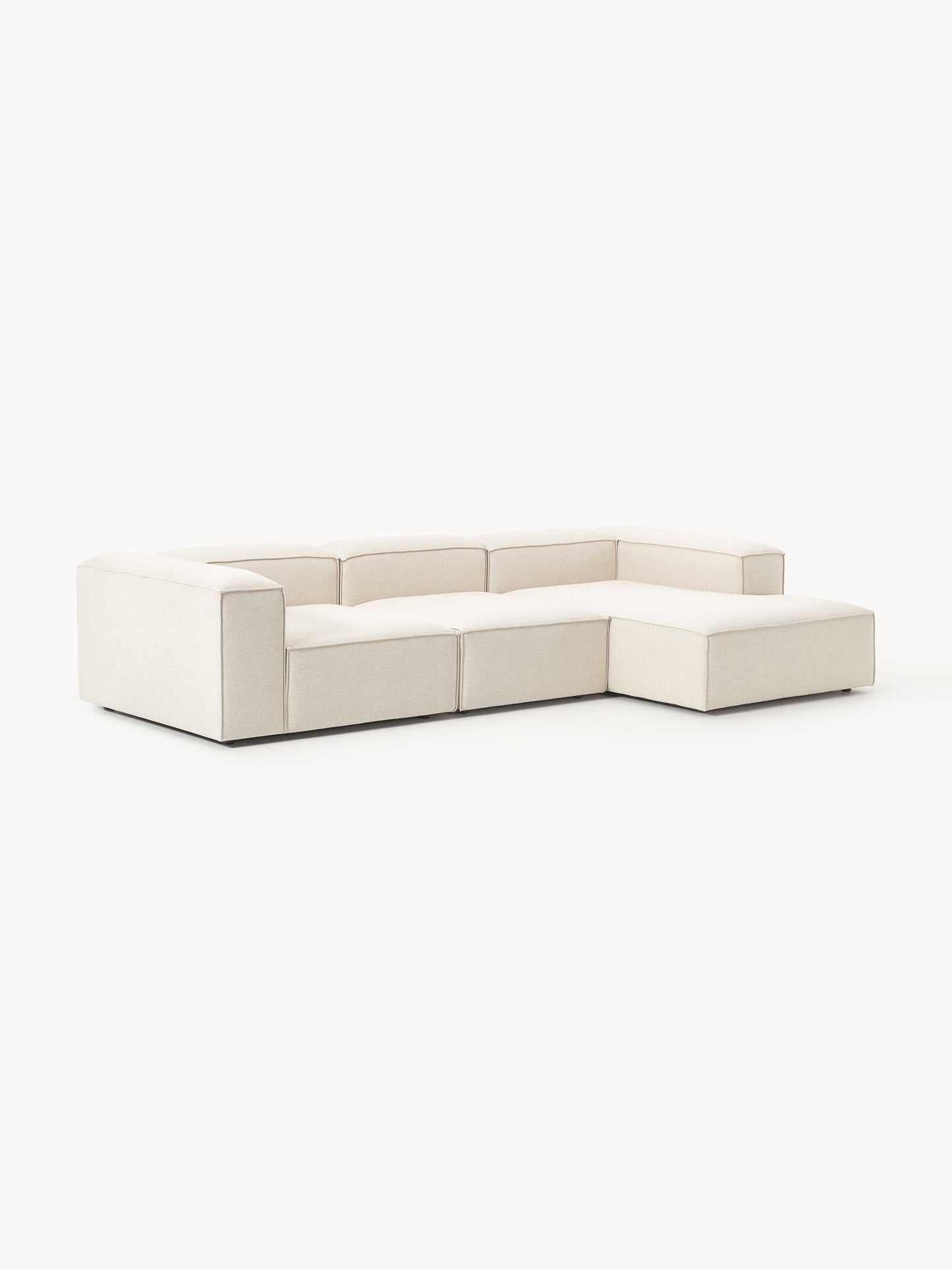 Lennaster Modular Corner Sofa (4-Seater) in Linen Blend