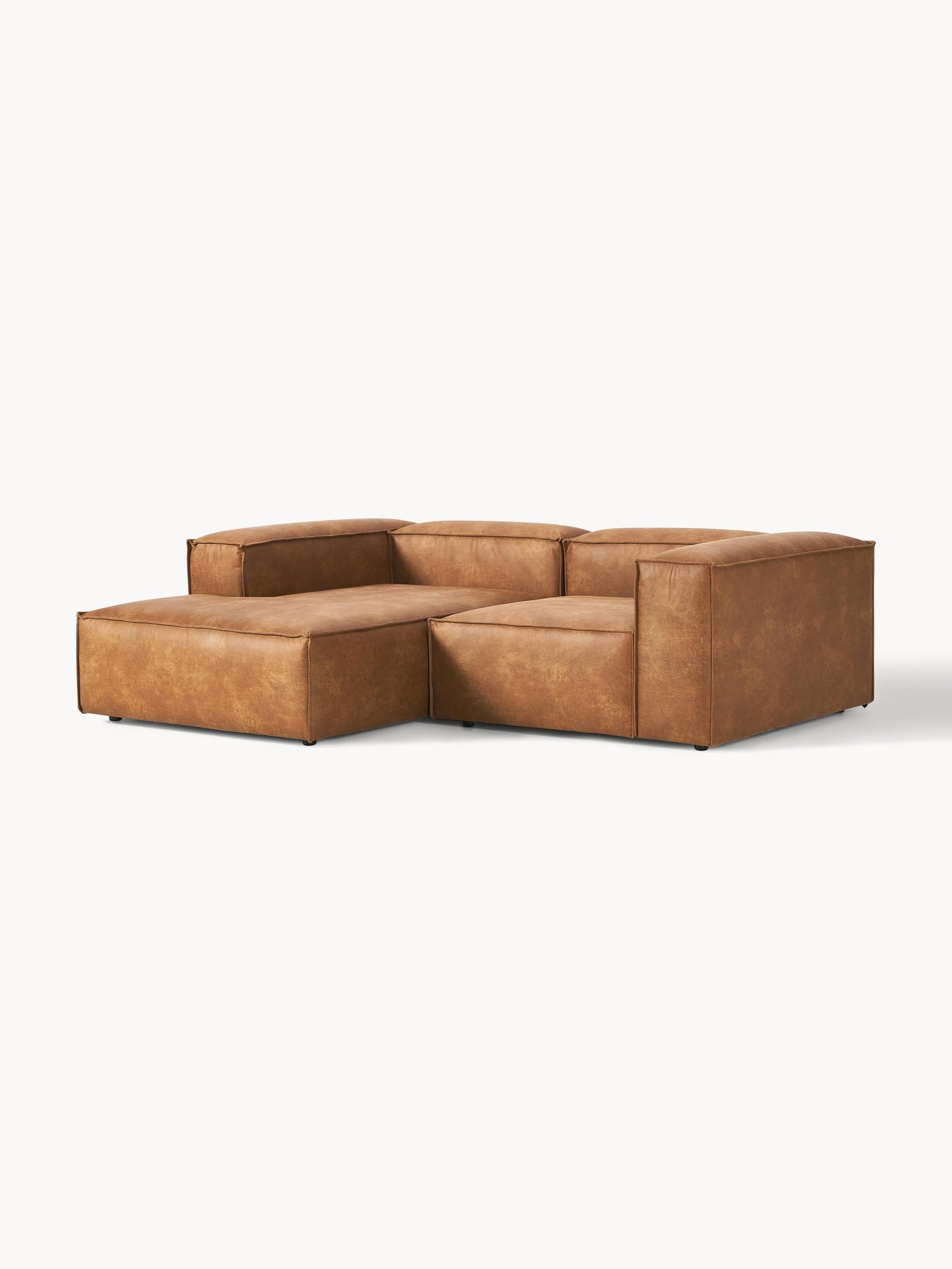 Lennaster Modular Leather Corner Sofa (2-Seater)