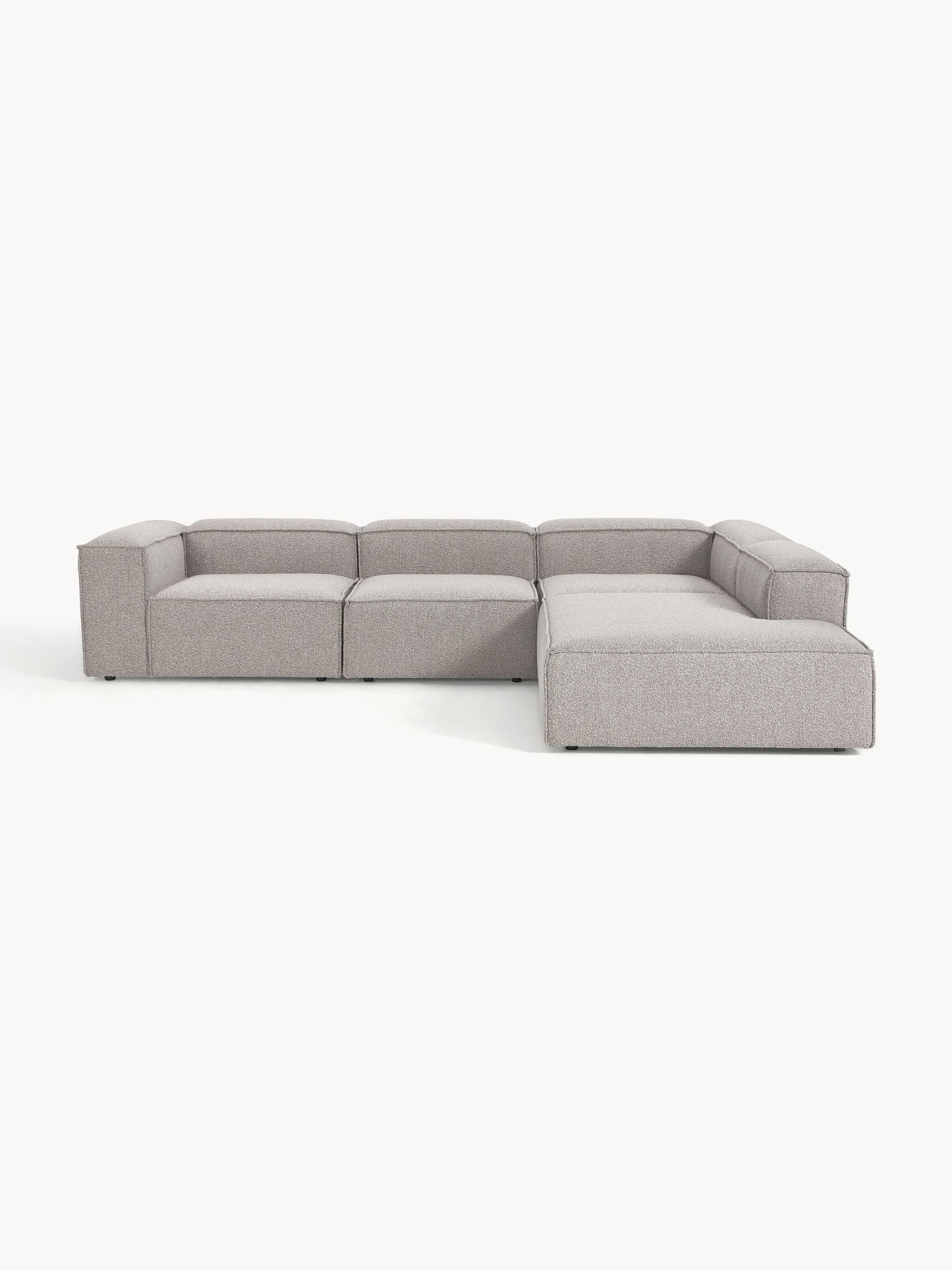 Lennaster Modular XL Bouclé Corner Sofa (4-Seater)