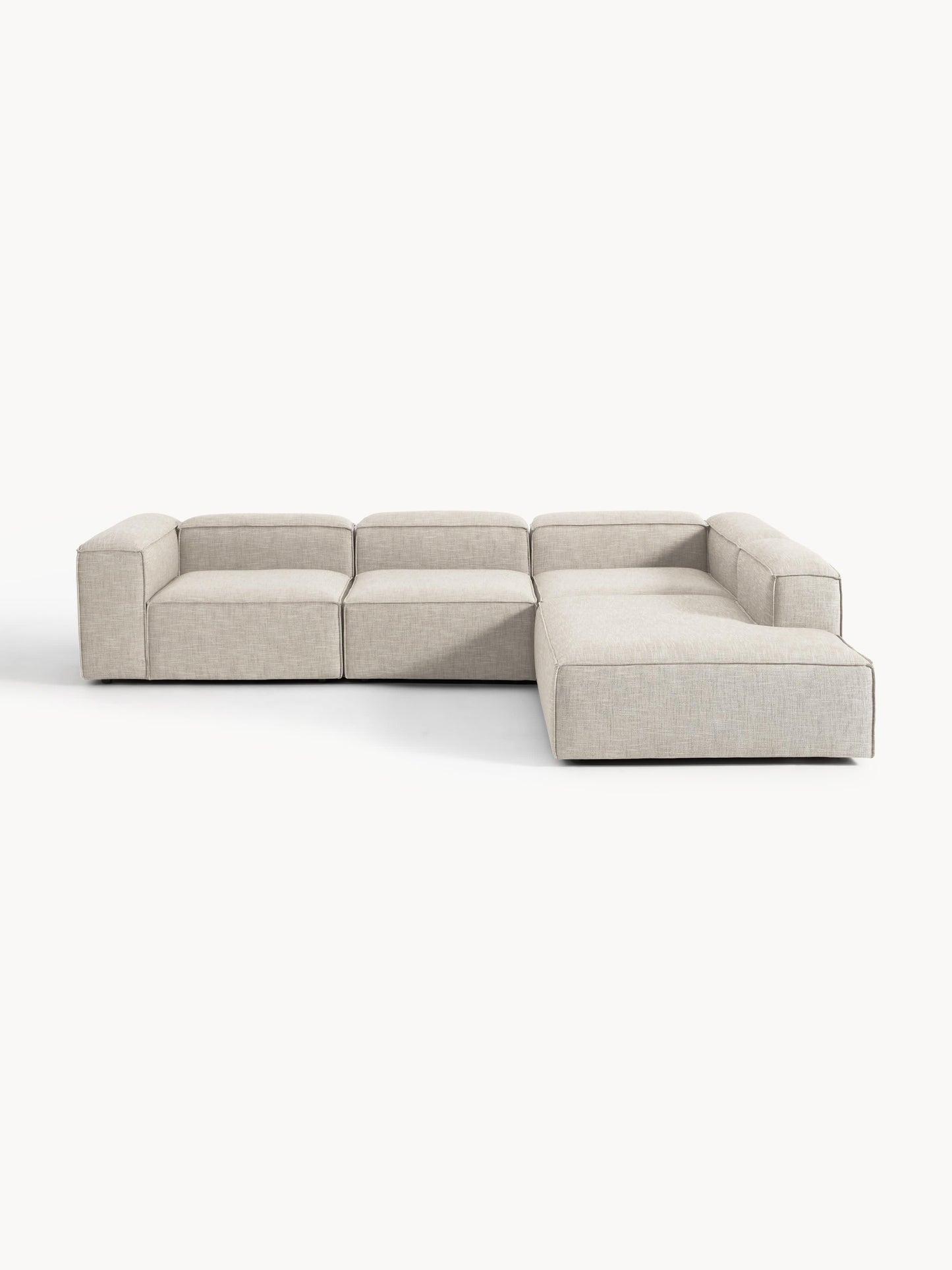 Lennaster Modular XL Corner Sofa (4-Seater) in Linen Blend