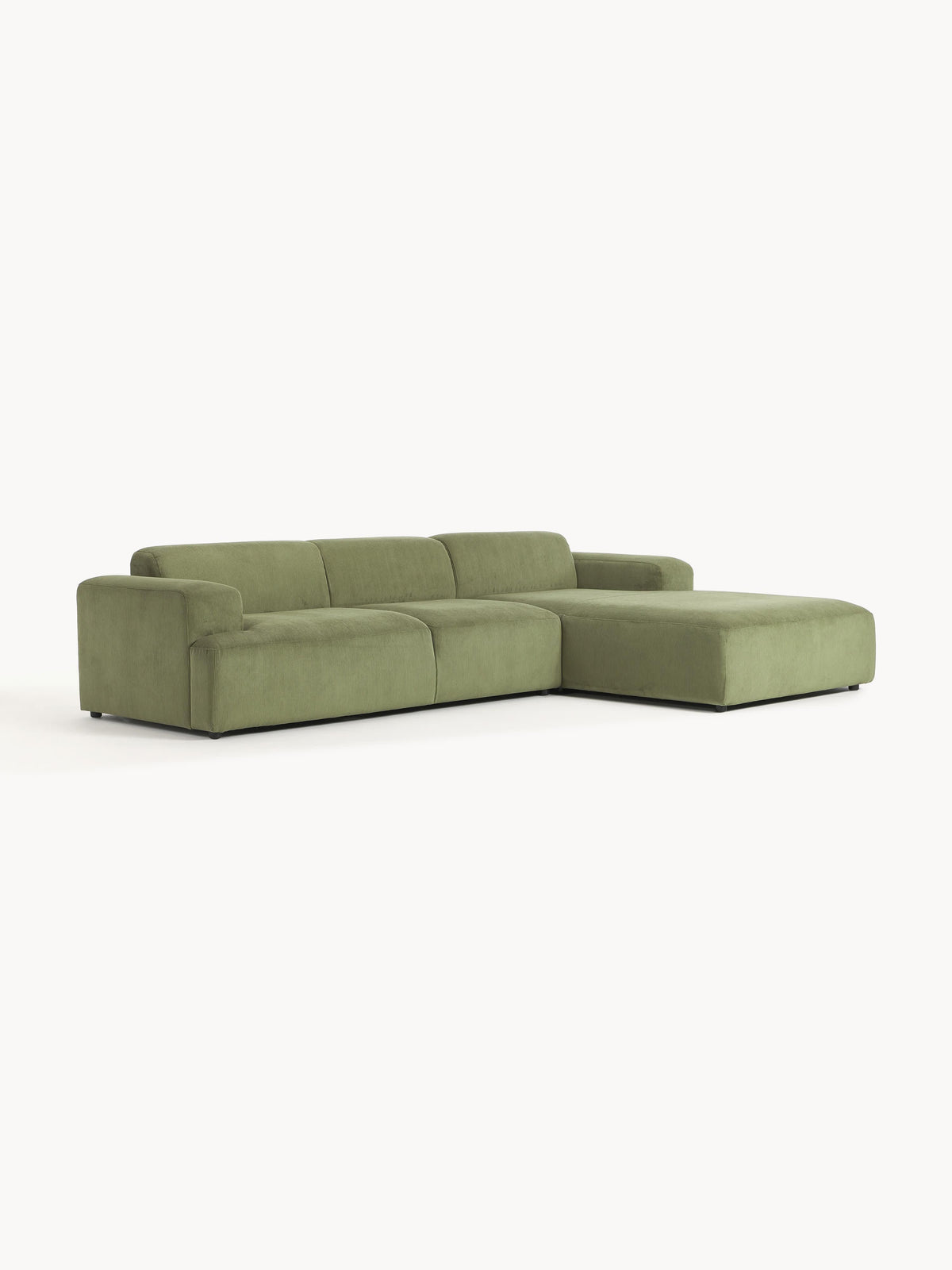 Melvisse Corduroy Corner Sofa (4-Seater)