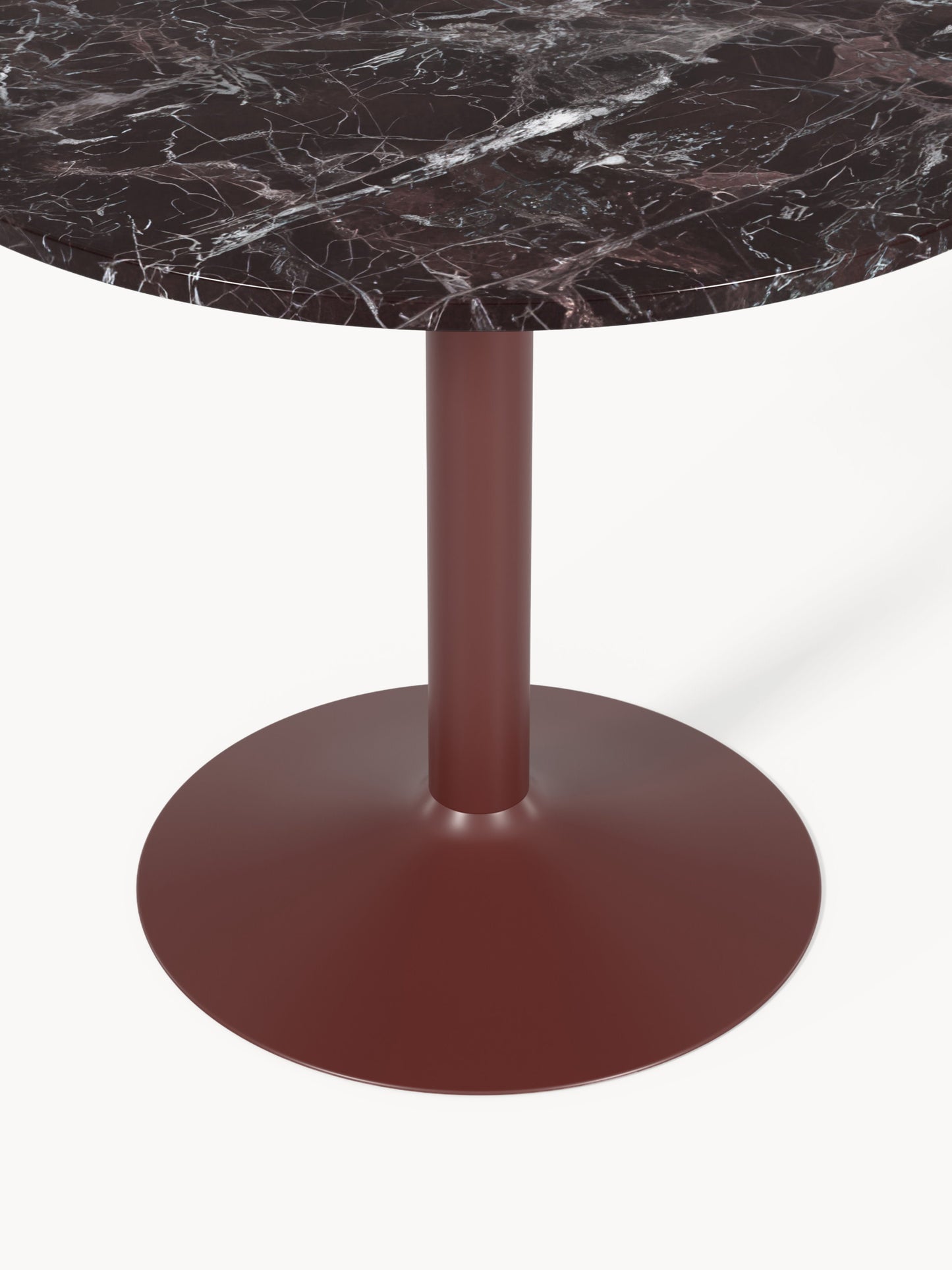 Milanne Round Marble Dining Table, Ø 90 cm