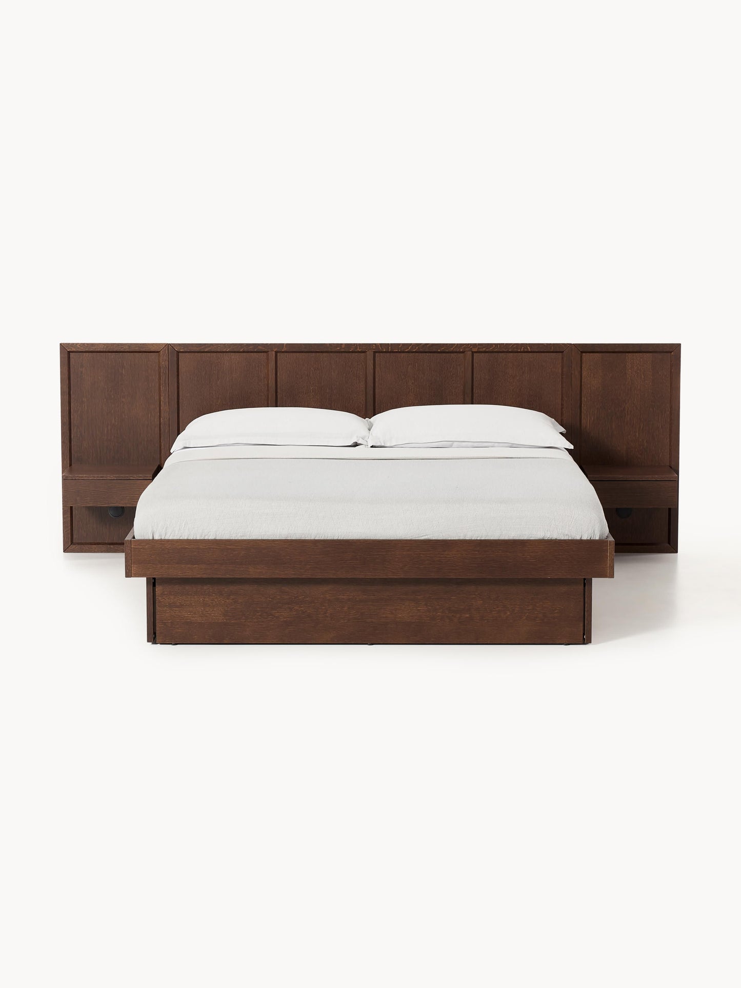 Nantoro Wooden Bed with Bedside Tables and Headboard