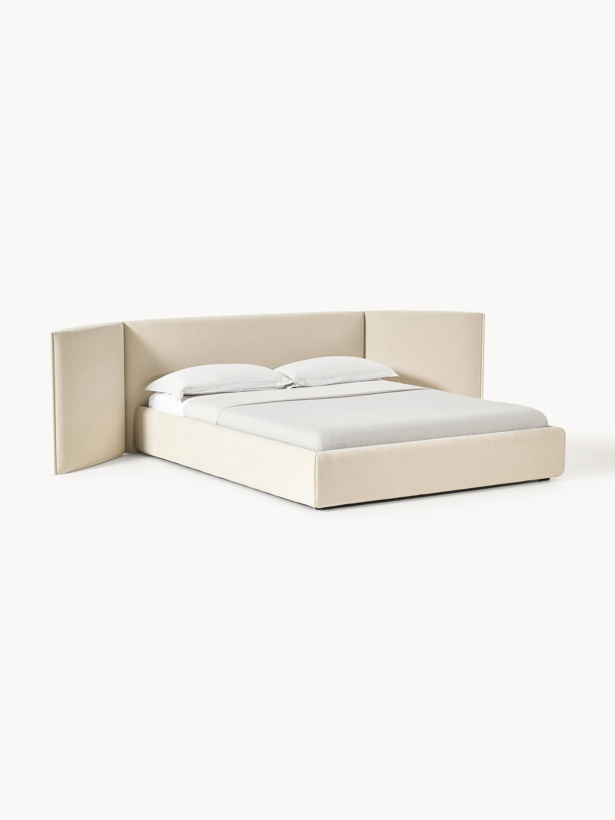 Otisure Upholstered Bed with Folding Headboard