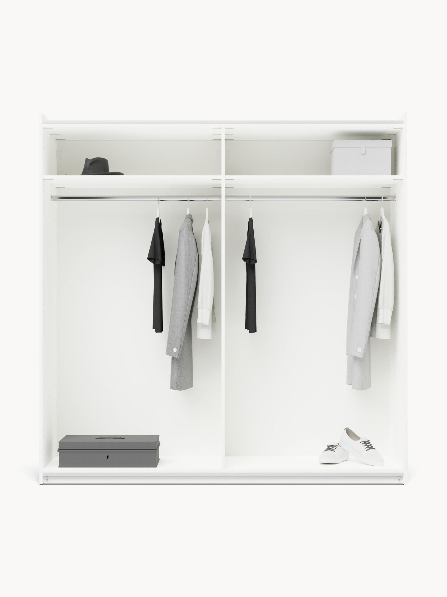 Simonilla Modular Sliding-Door Wardrobe, 200 cm Wide, in Various Sizes