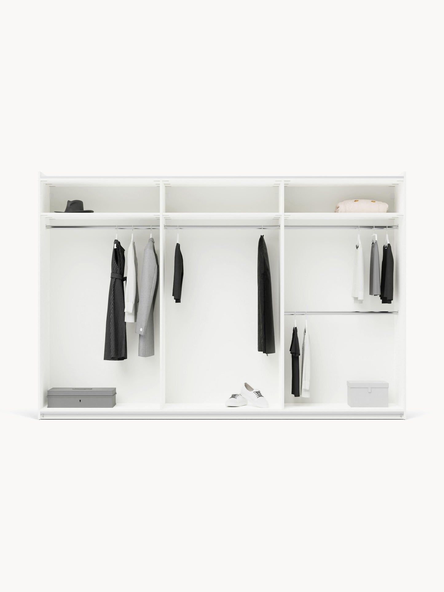 Simonilla Modular Sliding-Door Wardrobe, 300 cm Wide, in Various Sizes