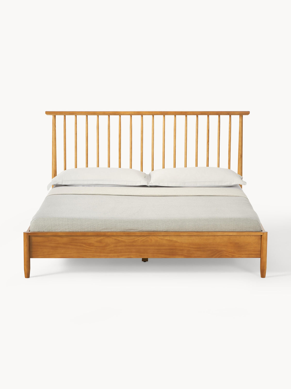 Windoro Wooden Bed with Pine Headboard