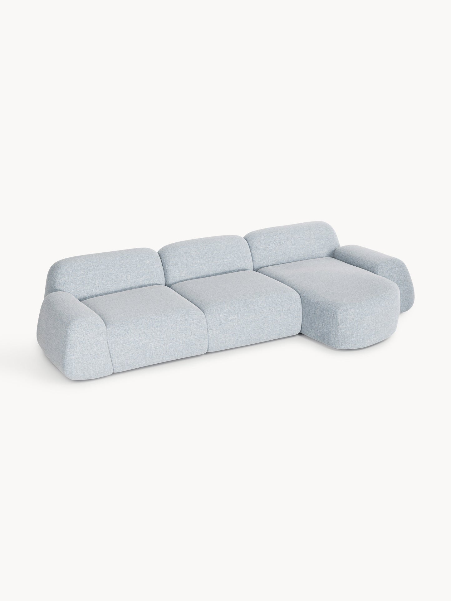 Wolkelle Modular Bouclé Corner Sofa (4-Seater)