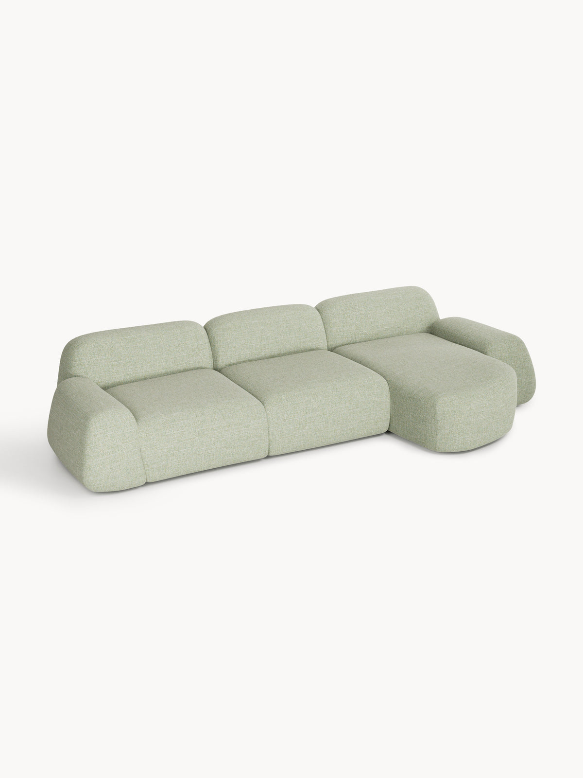 Wolkelle Modular Bouclé Corner Sofa (4-Seater)