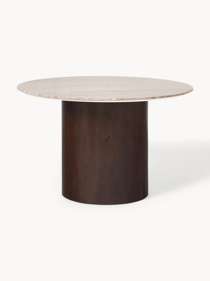 Abbilla Round Marble Dining Table, Ø 120 cm