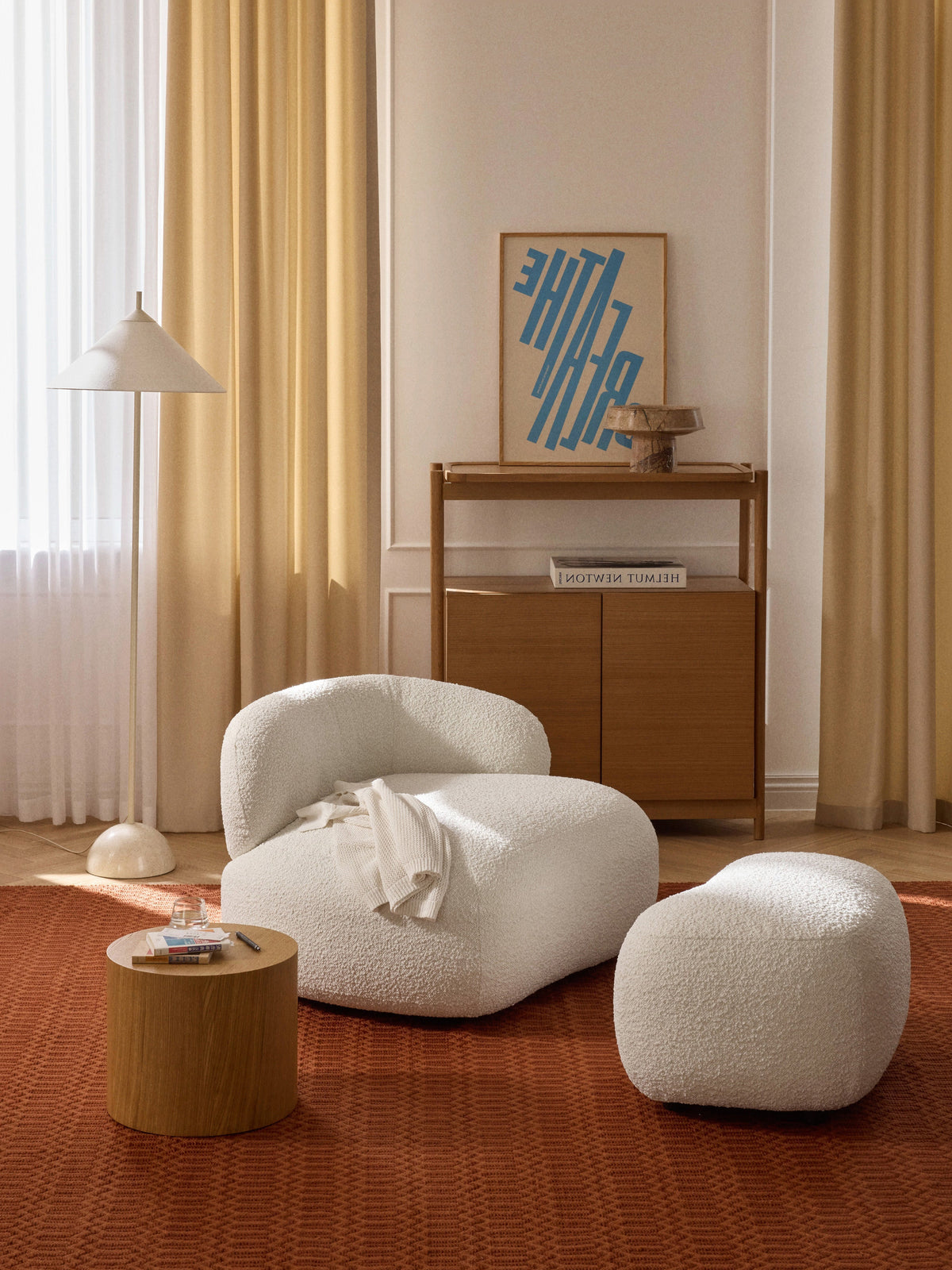 Albelle Bouclé Lounge Chair