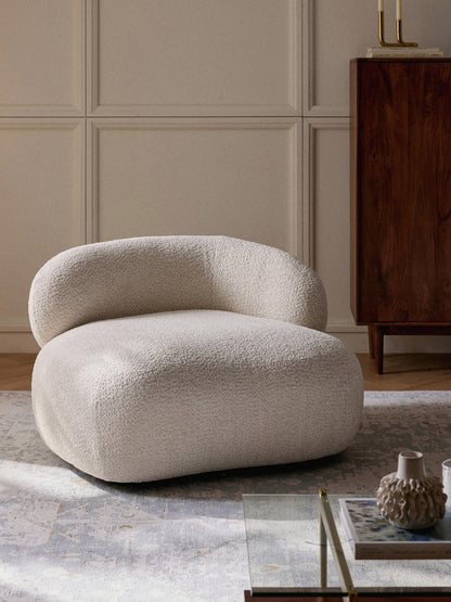 Albelle Lounge Chair in Teddy Bouclé