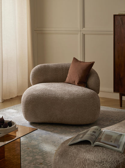 Albelle Lounge Chair in Teddy Bouclé
