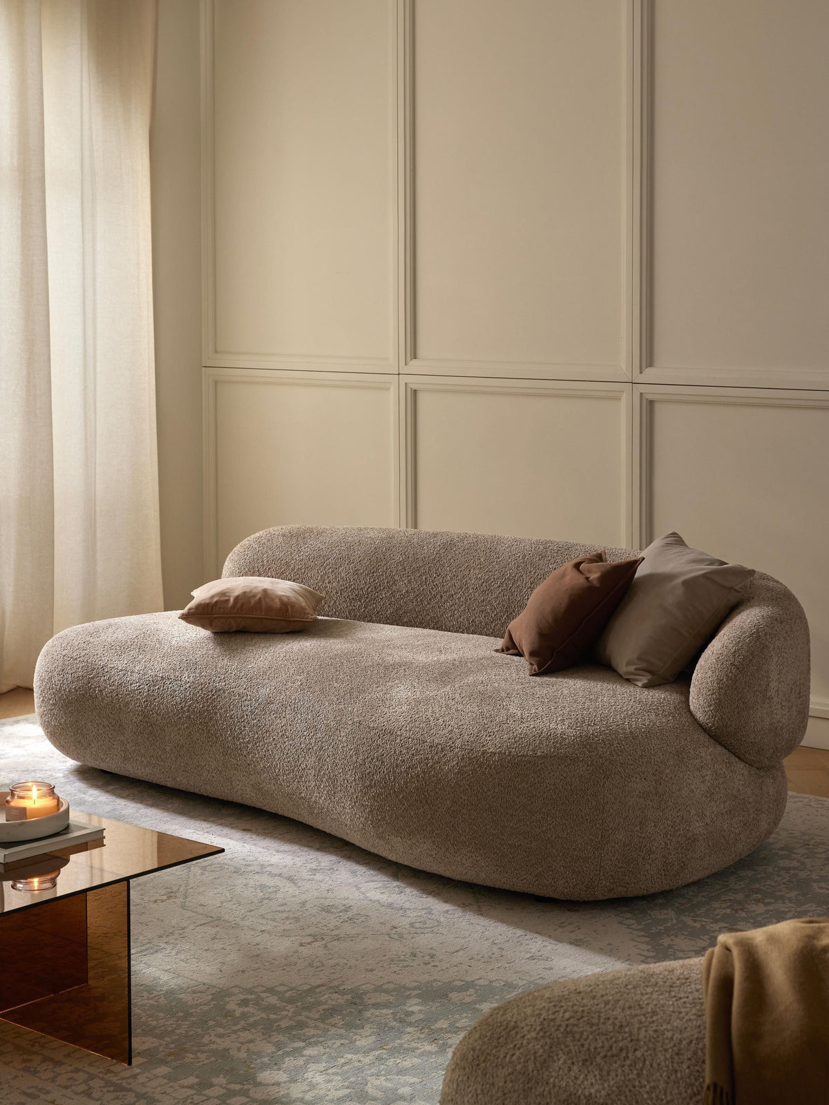 Albelle Sofa (3-Seater) in Teddy Bouclé