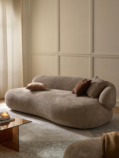 Albelle Sofa (3-Seater) in Teddy Bouclé