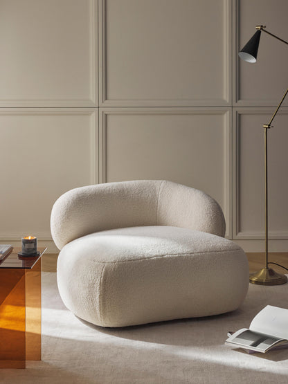 Albelle Teddy Fur Lounge Chair