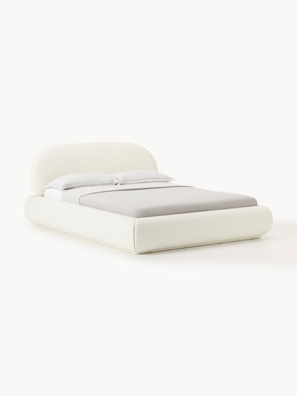 Albelle Upholstered Bouclé Bed
