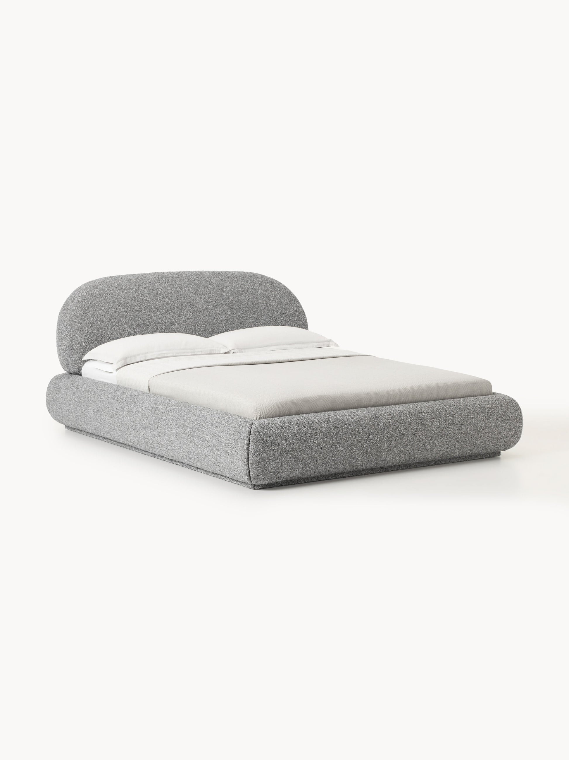 Albelle Upholstered Bouclé Bed