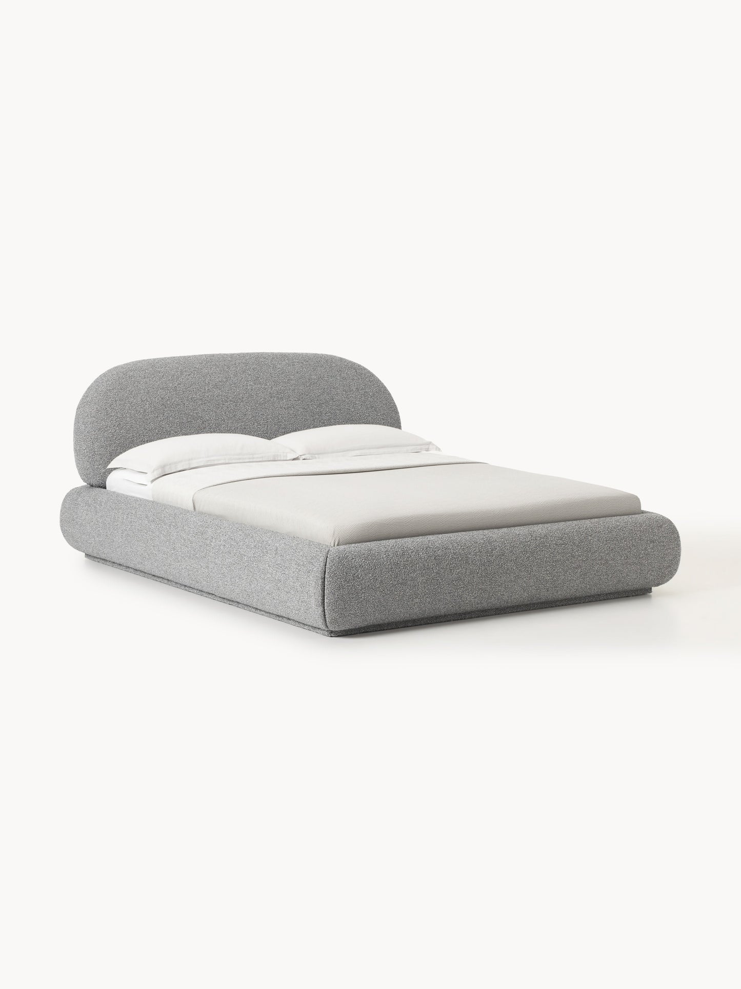 Albelle Upholstered Bouclé Bed with Storage
