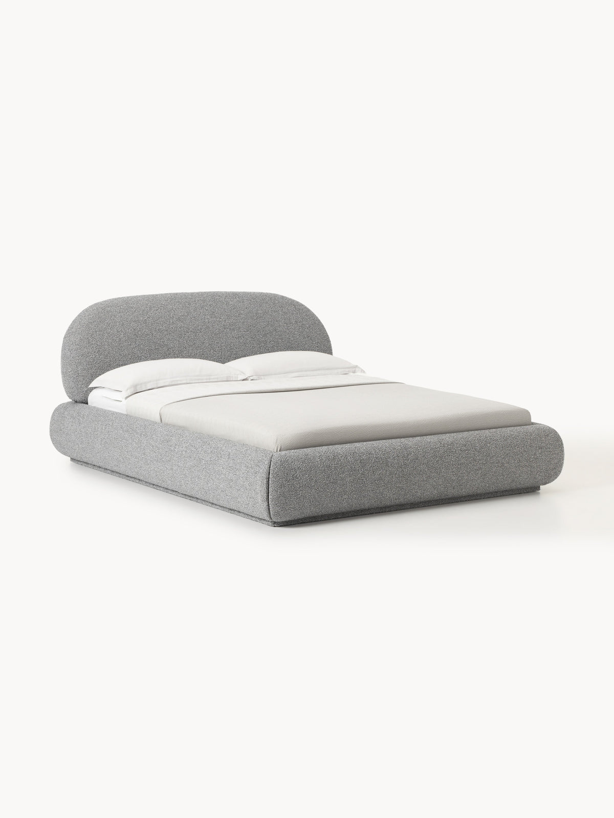 Albelle Upholstered Bouclé Bed with Storage