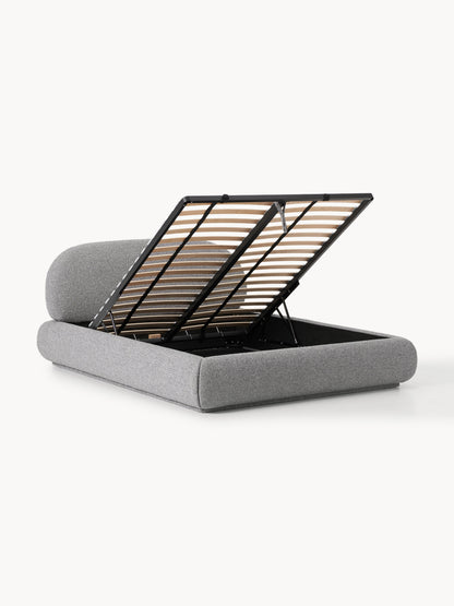 Albelle Upholstered Bouclé Bed with Storage
