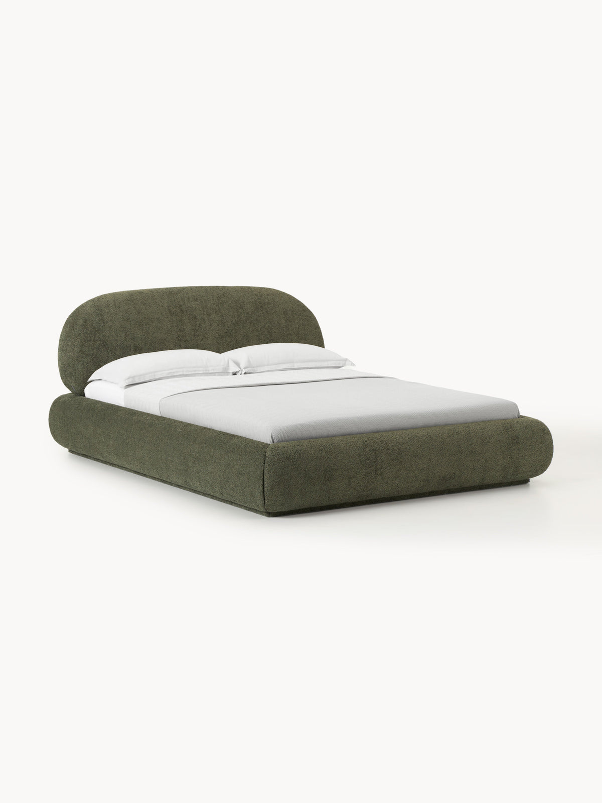 Albelle Upholstered Teddy Bouclé Bed