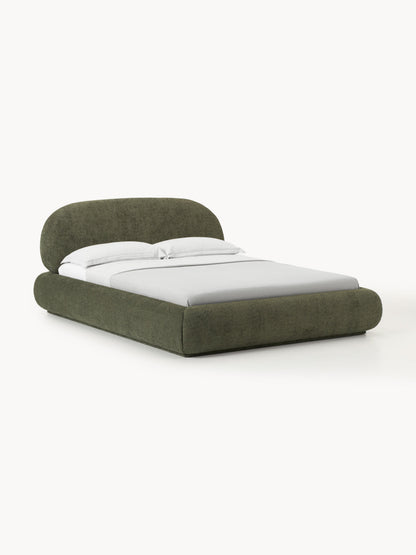 Albelle Upholstered Teddy Bouclé Bed