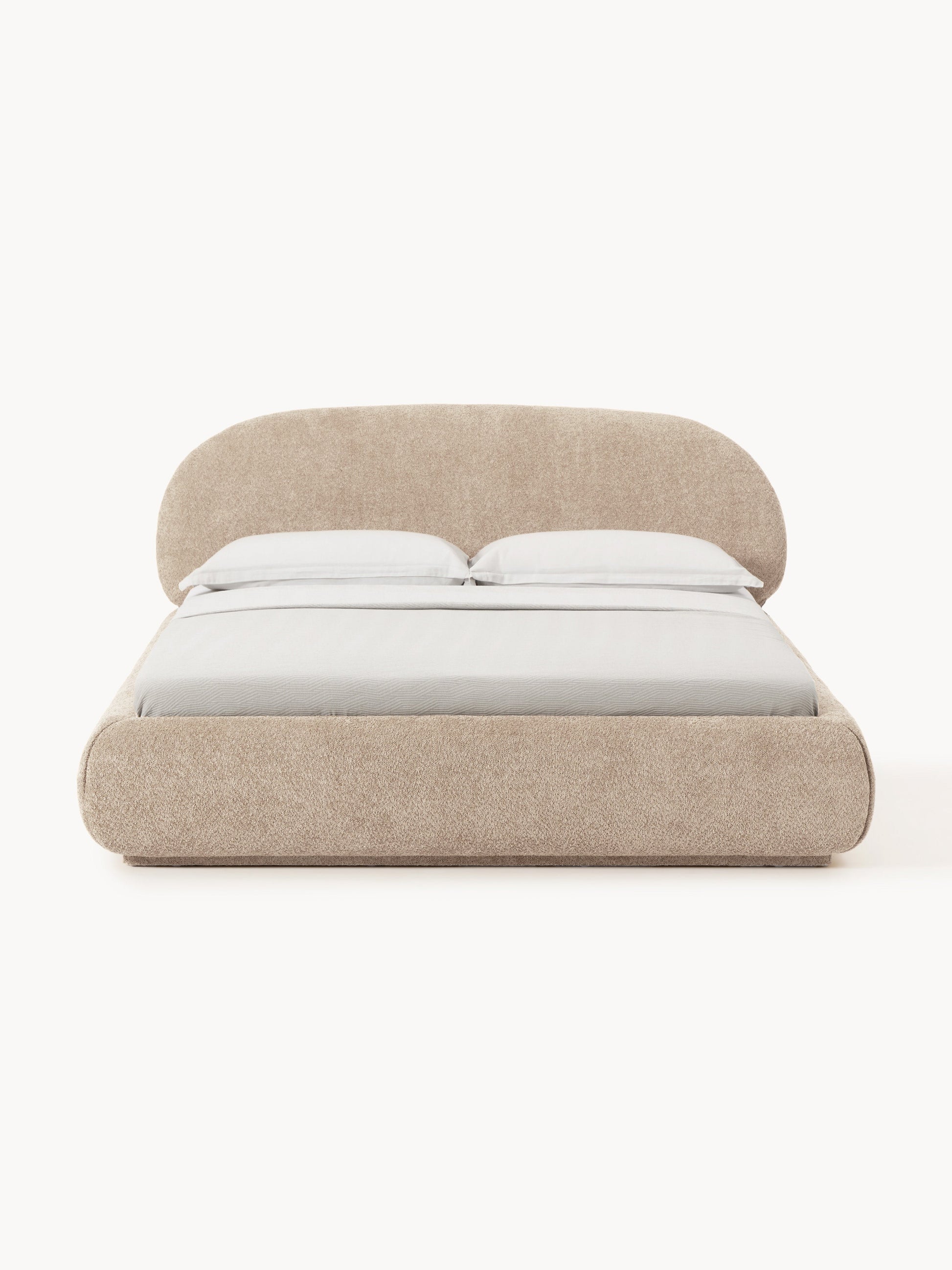 Albelle Upholstered Teddy Bouclé Bed