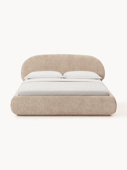 Albelle Upholstered Teddy Bouclé Bed