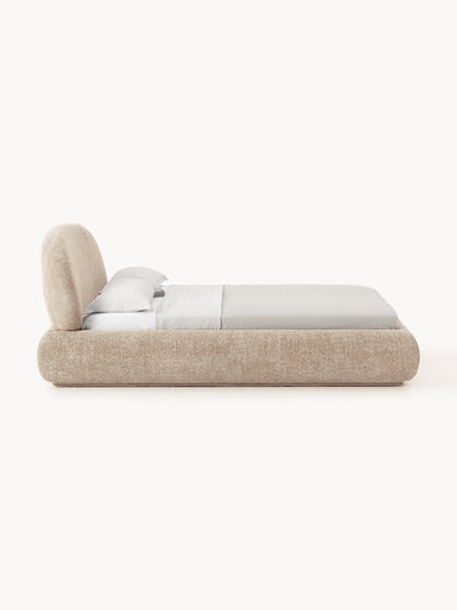 Albelle Upholstered Teddy Bouclé Bed