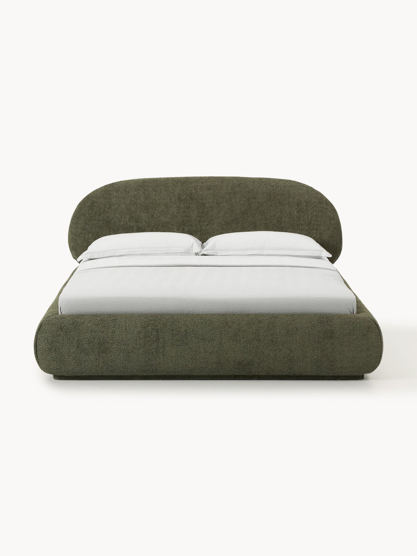 Albelle Upholstered Teddy Bouclé Bed
