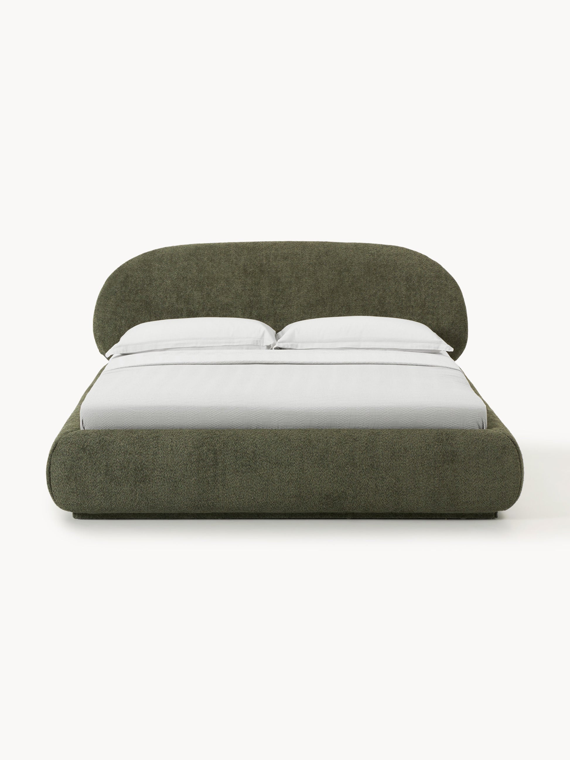 Albelle Upholstered Teddy Bouclé Bed