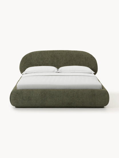 Albelle Upholstered Teddy Bouclé Bed