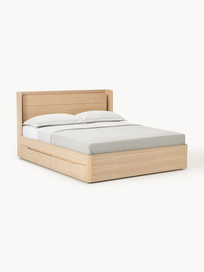 Allmont Wooden Bed with Drawers