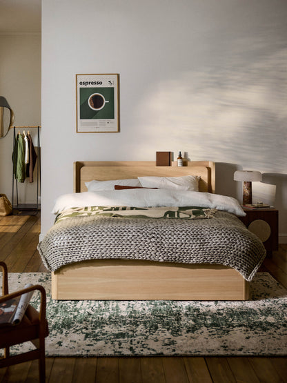Allmont Wooden Bed with Drawers