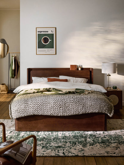 Allmont Wooden Bed with Drawers