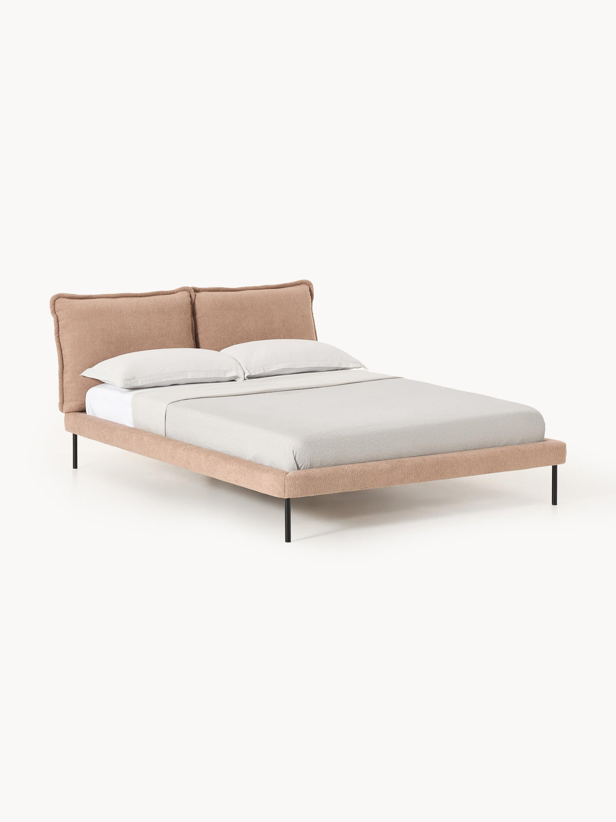 Amelbert Upholstered Teddy Bouclé Bed