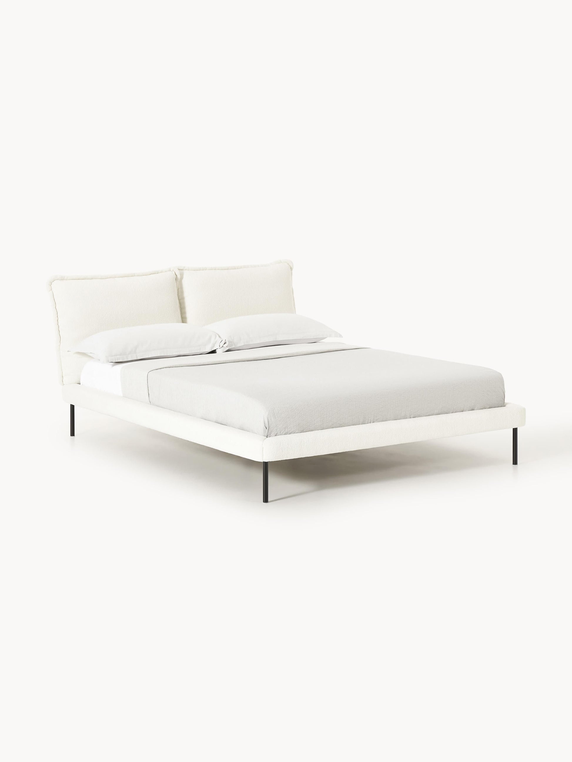 Amelbert Upholstered Teddy Bouclé Bed