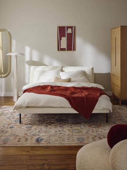 Amelbert Upholstered Teddy Bouclé Bed