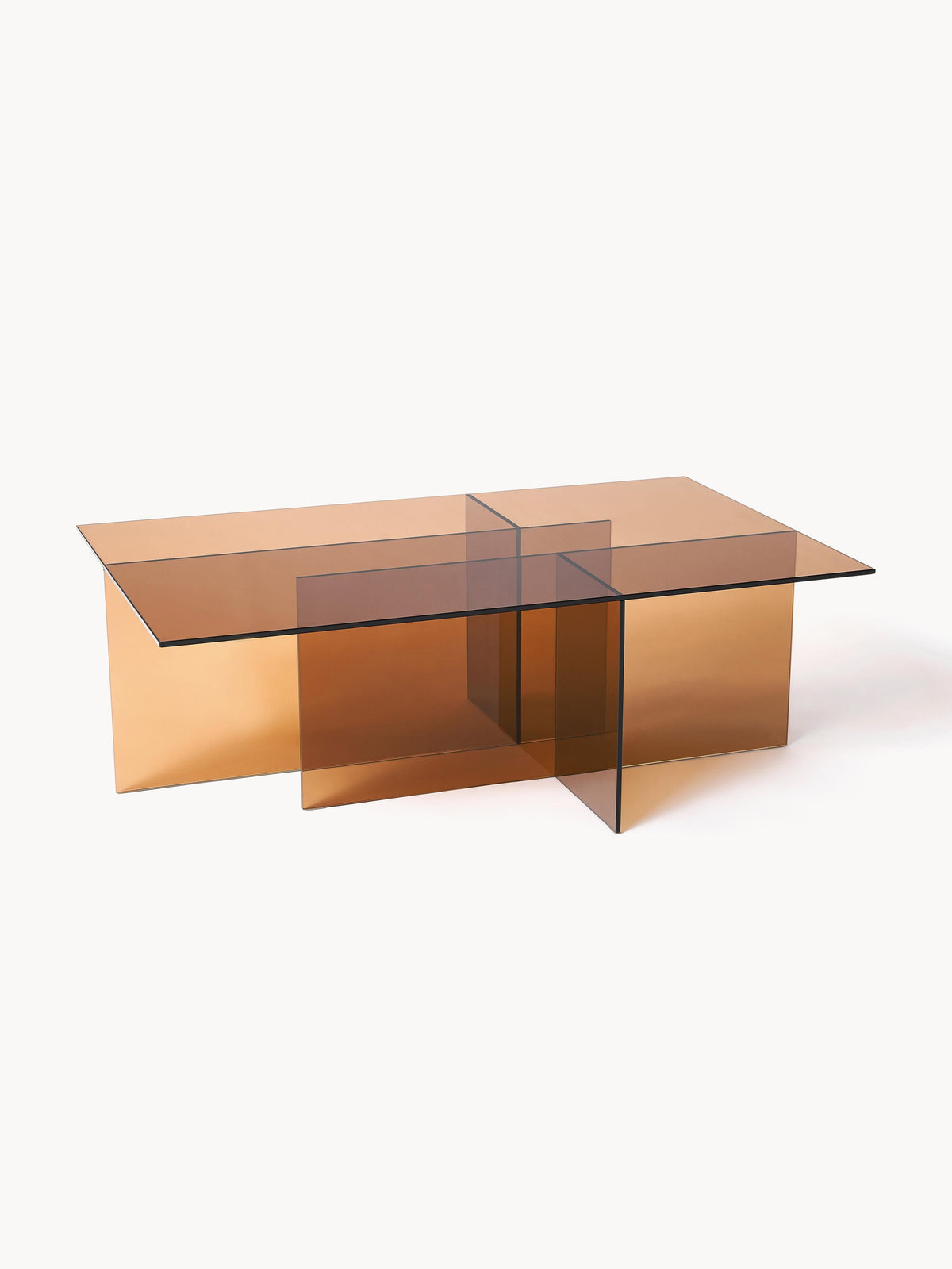 Anoulise Glass Coffee Table, W 102 cm